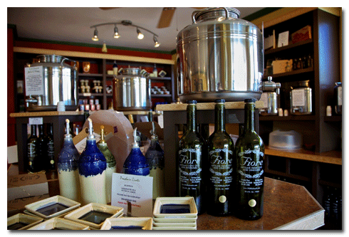Fiore, an olive oil and balsamic vinegar tasting room