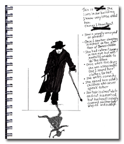 She was almost no more than a shadow passing on the street