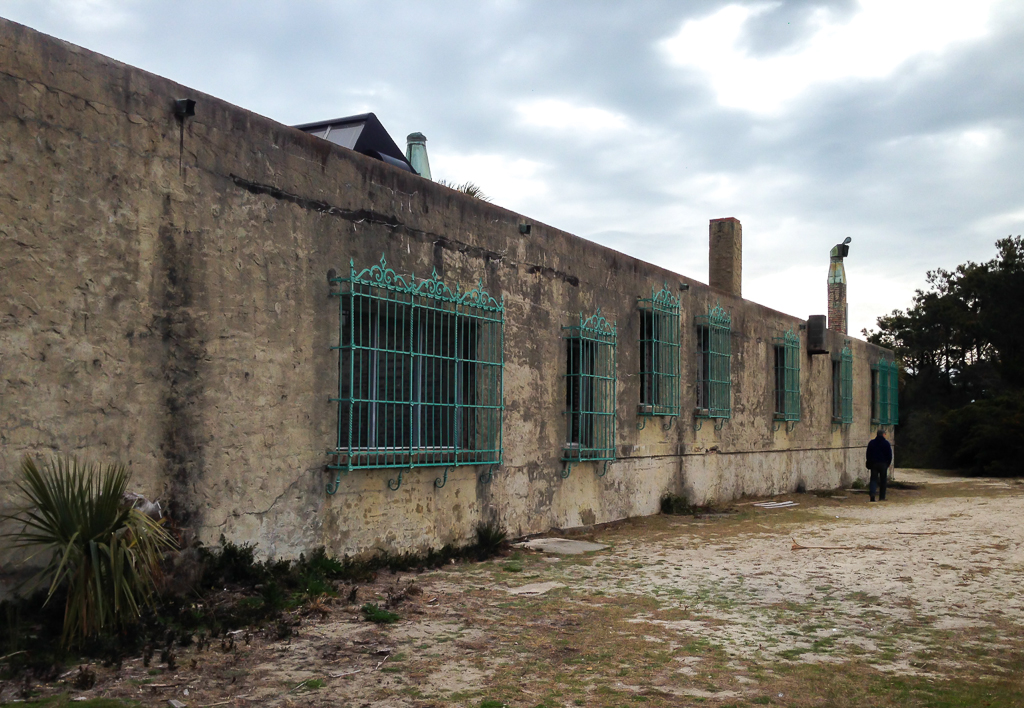 The north side...out side the laundry and sevant's rooms