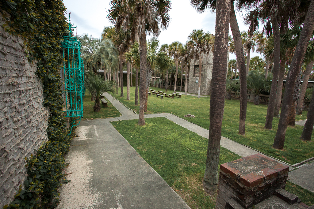 One of the inner courtyards