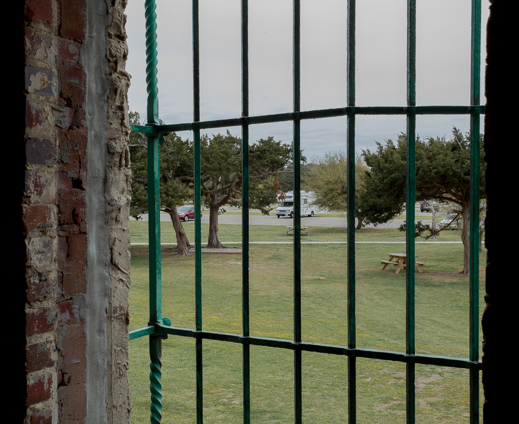 Looking across to Maybe in the rain