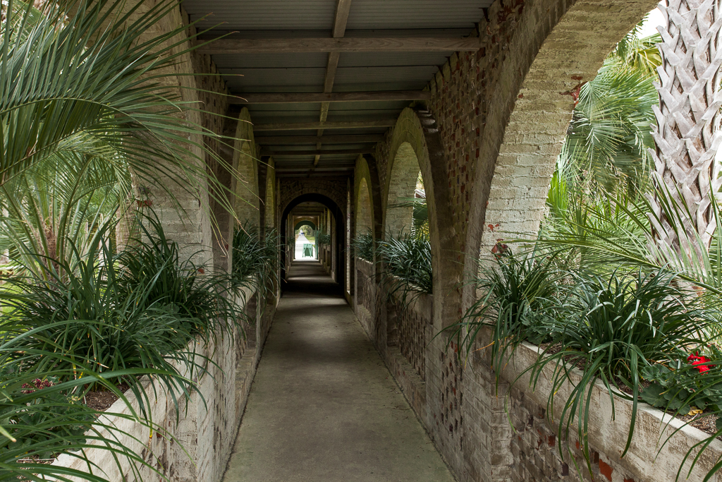 Passageway between the central couryards