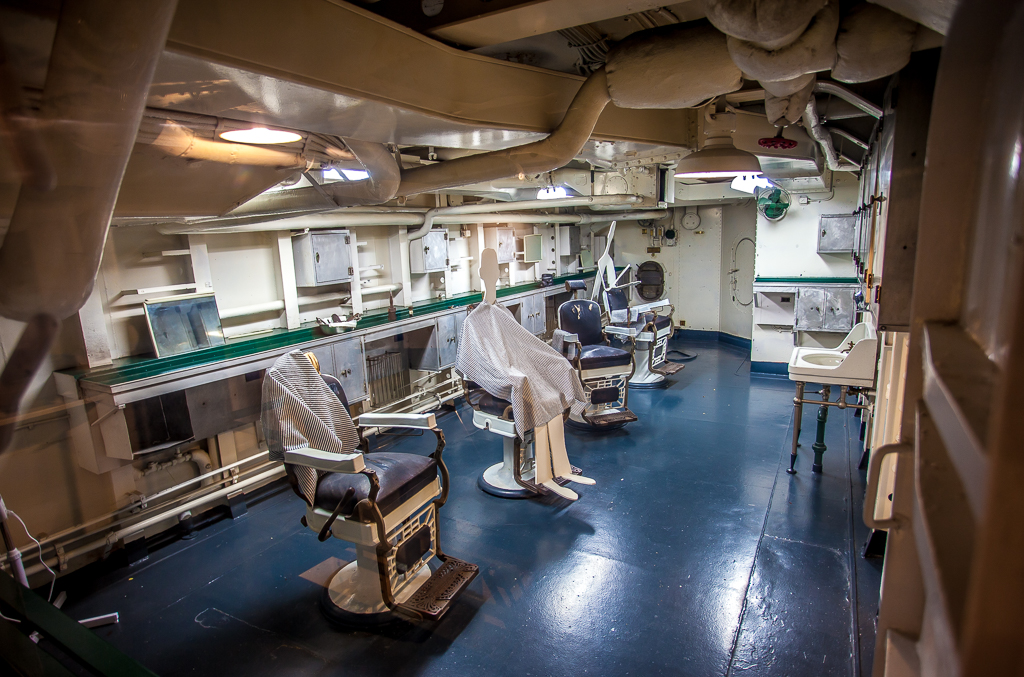 Crew barber shop with flat sailor...