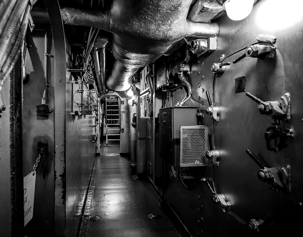 One of the below deck passageways