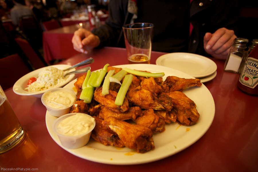 Buffalo: When in Rome… Sometimes we break the rule. Buffalo Chicken Wings at the famous Anchor Bar