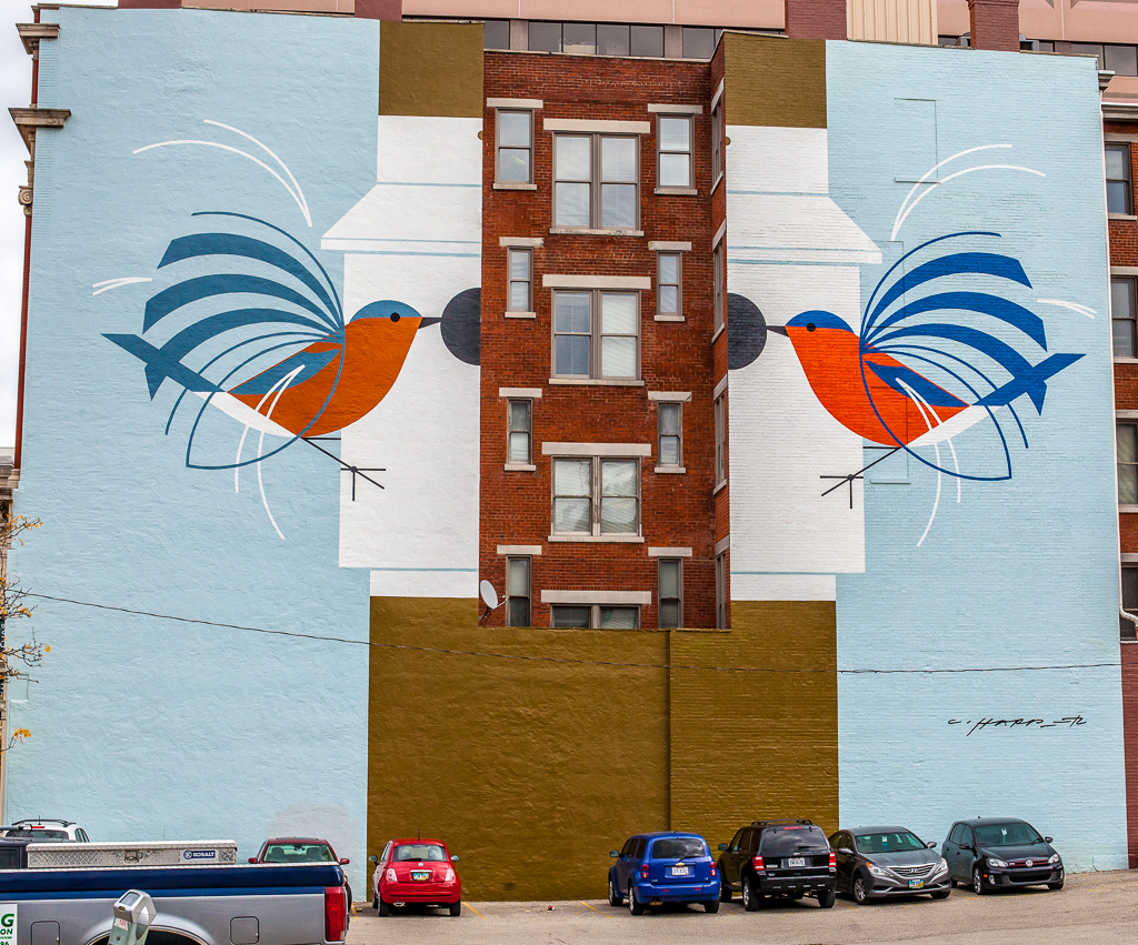 Homecoming (Blue Birds) - Charley Harper