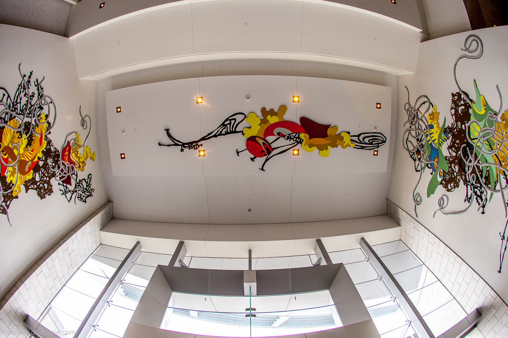 Matthew Ritchie
Line of Play (2009)
Powder coated aluminum, vinyl and acrylic
Approximately 30 feet 6 inches by 20 feet 5 inches
Located in Main Concourse, NW Entry