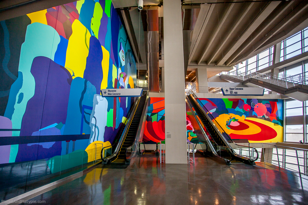 Franz Ackermann
Coming Home and (Meet Me) At the Waterfall (2009)
Acrylic on wall
Dimensions variable
Located in SW Monumental Staircase