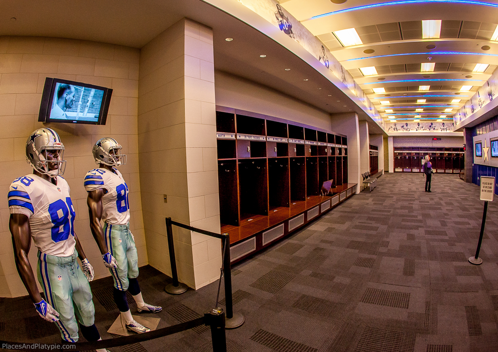 The player's locker room.