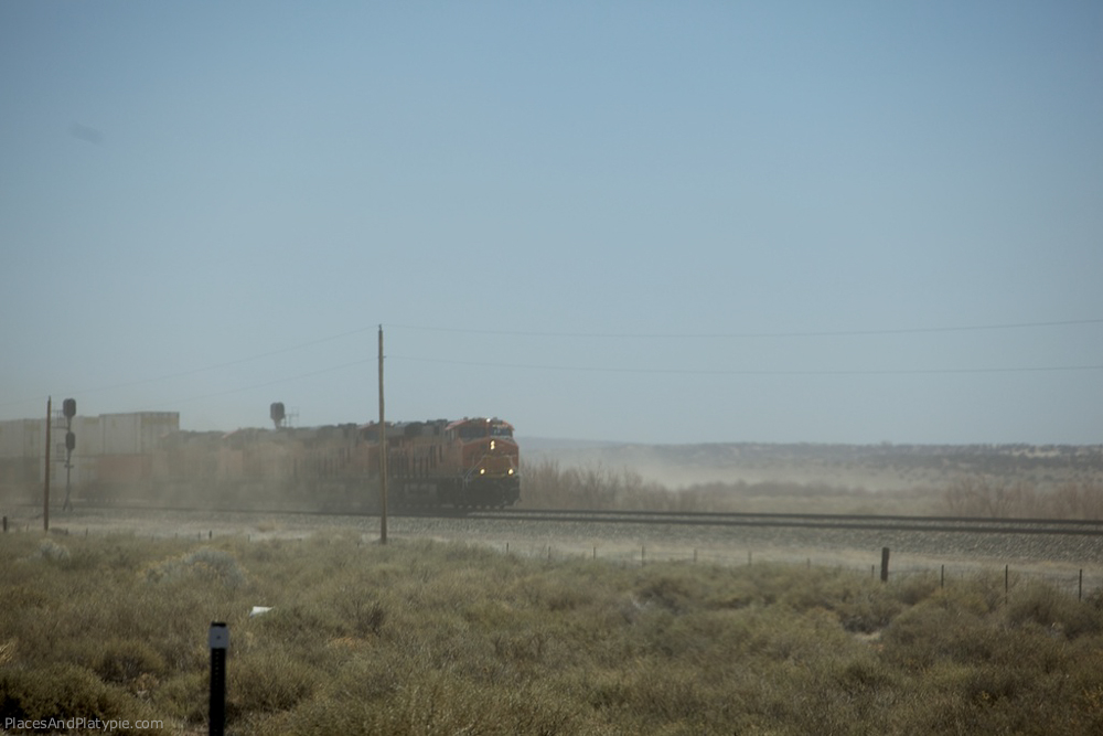 April 15 - Day 3 - Dust storms and trains all across Arizona.