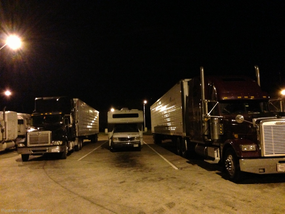 April 24  - Day 12 - Truck stop in Indiana