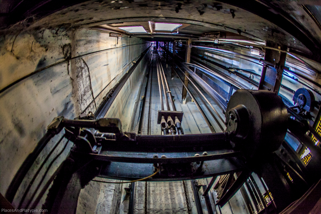 If the electricity is on in the empty building, the elevator still runs.