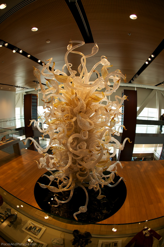 This piece is located in the stacks of President Clinton's Libary in LIttle Rock, Arkansas.