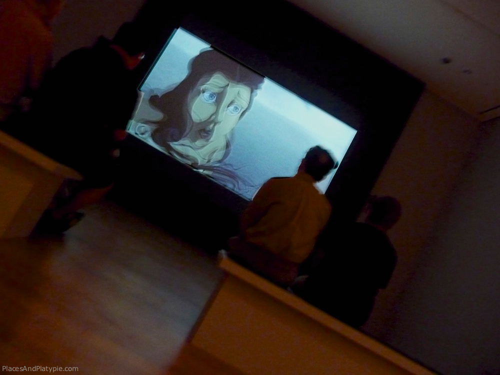 In  a gallery - Screening of S. Dali and W. Disney's DESTINO. You can see it on YouTube.