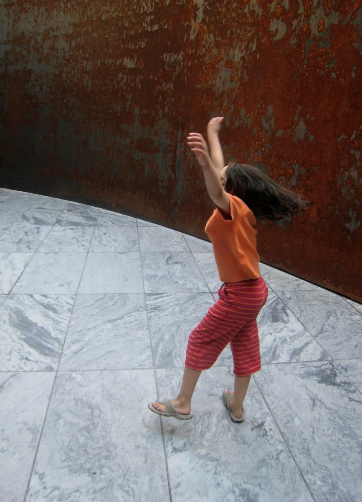 Dancing to Richard Serra's tune in the Sculpture Garden