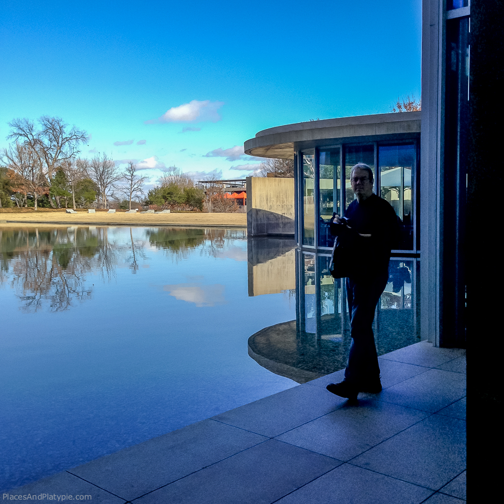 Bernie enjoyed the building as much as the art.