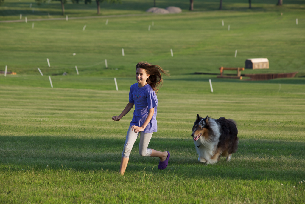 Running the Rolex Course at eight years old.