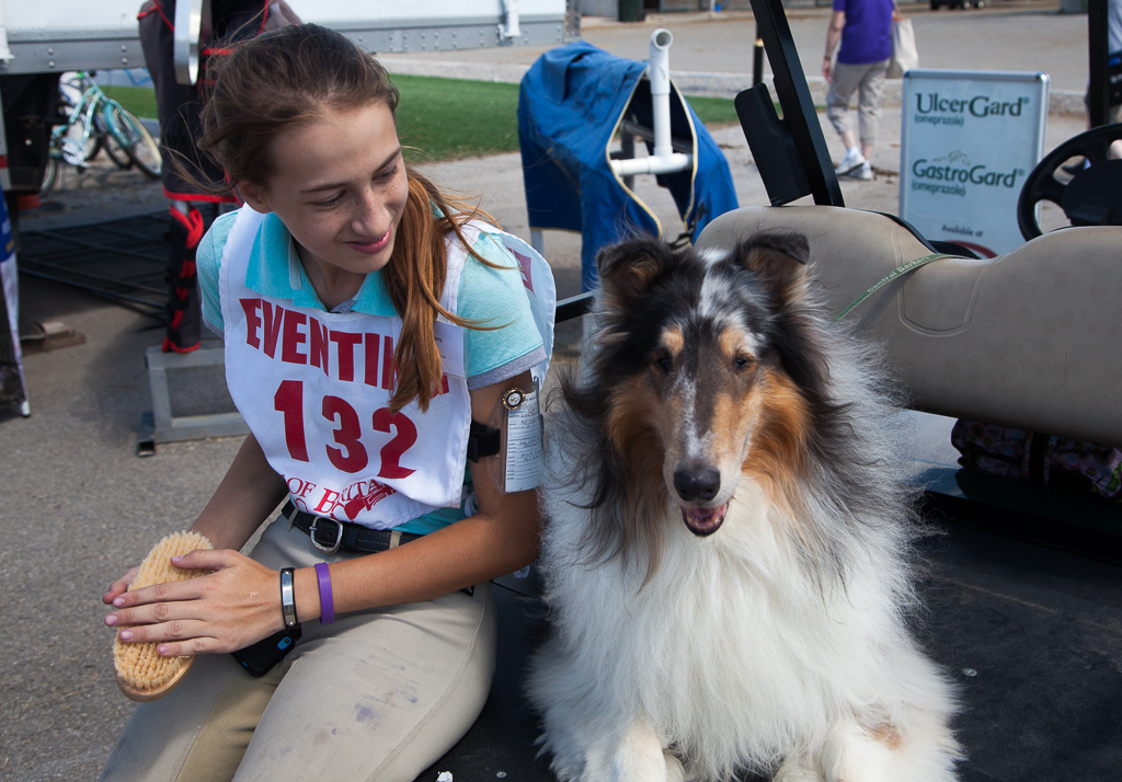 Exchanging strategies with an old cross-country buddy.