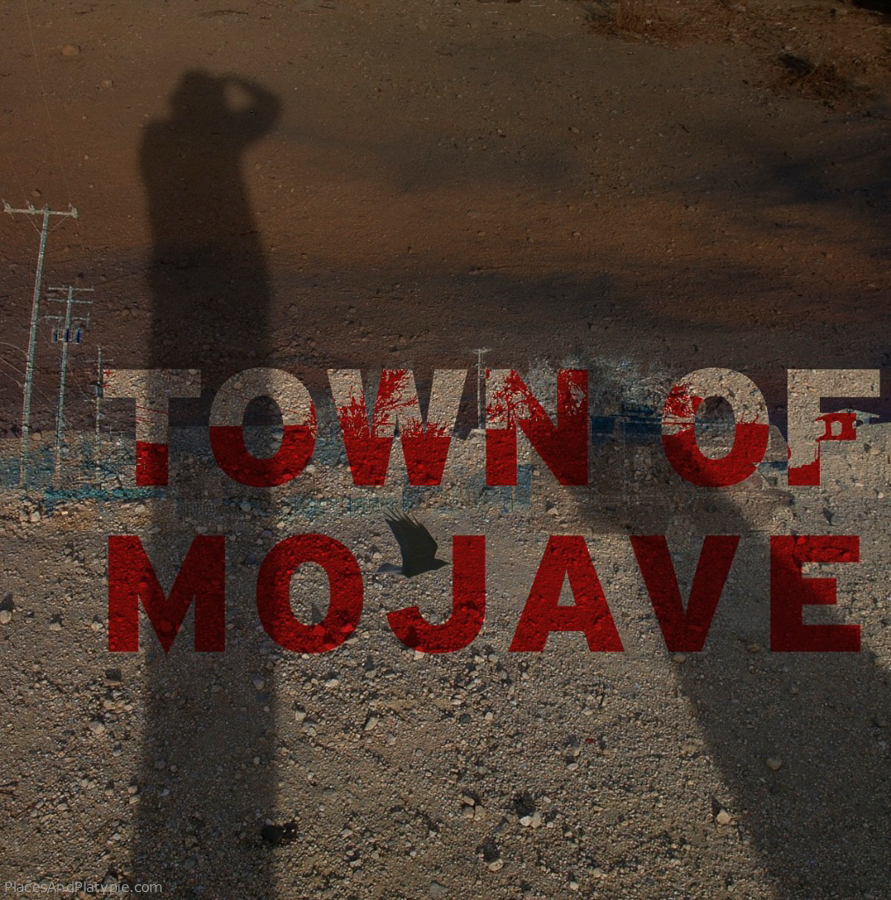 Mojave, California with Newton, some ravens and a little photoshop play