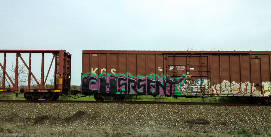 When you do still see boxcars, they are usually decorated with graffiti.