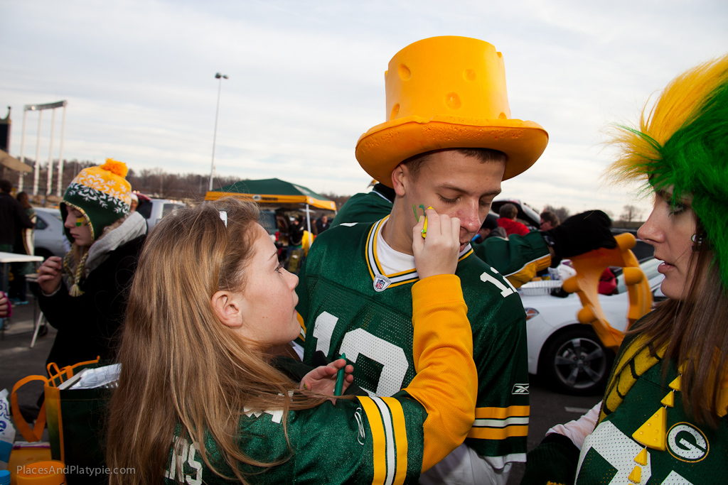 War paint is applied