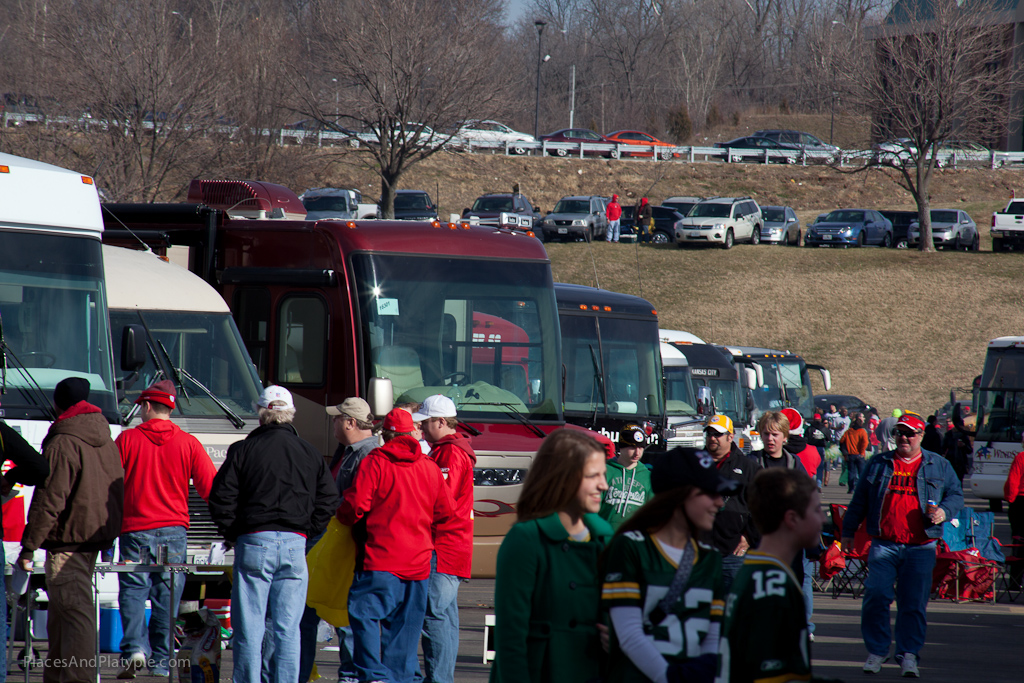 The campers and busses have really filled in since we got here!