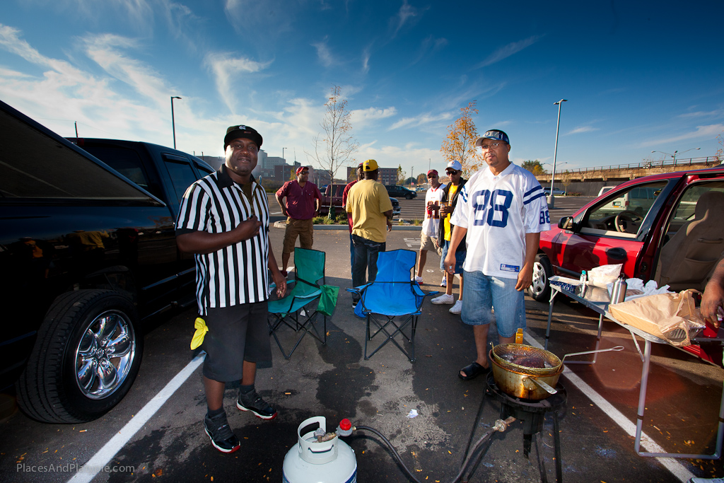 This umpire is watching me for infractions - on my best behavior!