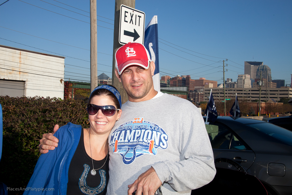 Why, yes, he WAS here partying last night - how can you tell?