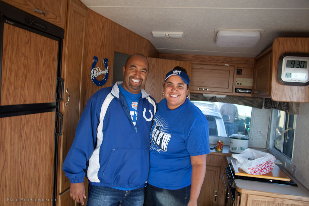 Happy Tailgaters with all the comforts of home!  Believe!