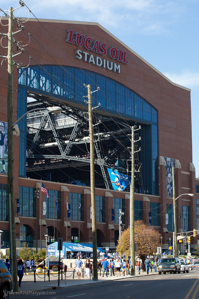 The beautiful Lucas Oil Stadium