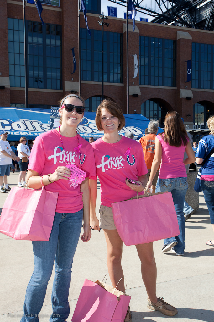 The Think Pink girlz doing their bit for breast cancer month!