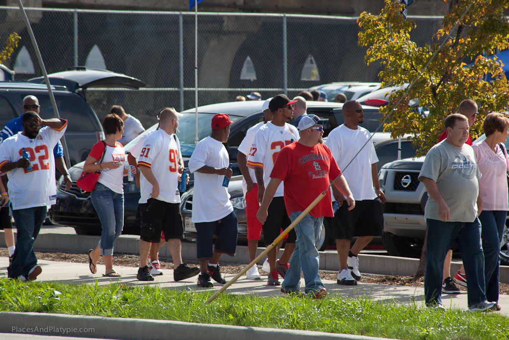 Another tiny sprinkling of Chiefs fans