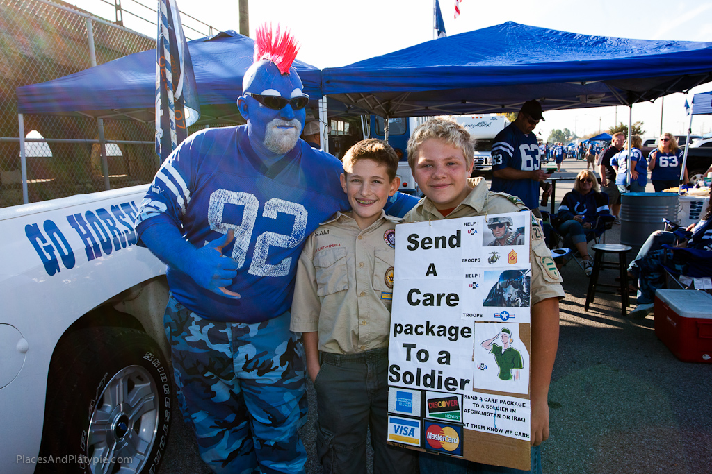 Boy Scouts working for a Good Cause