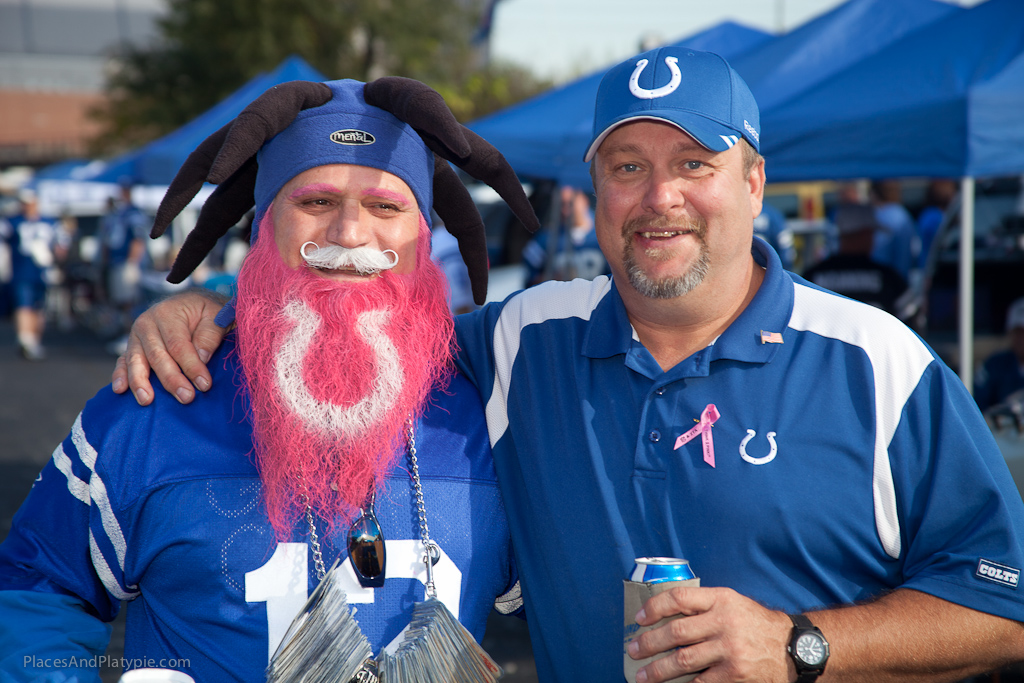 2 displays of the pink - one more conservative than the other....