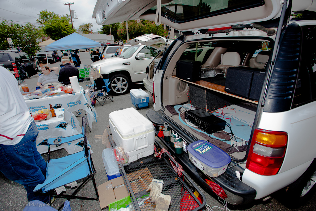 The arsenal is lined-up, all working together for perfect tailgating!