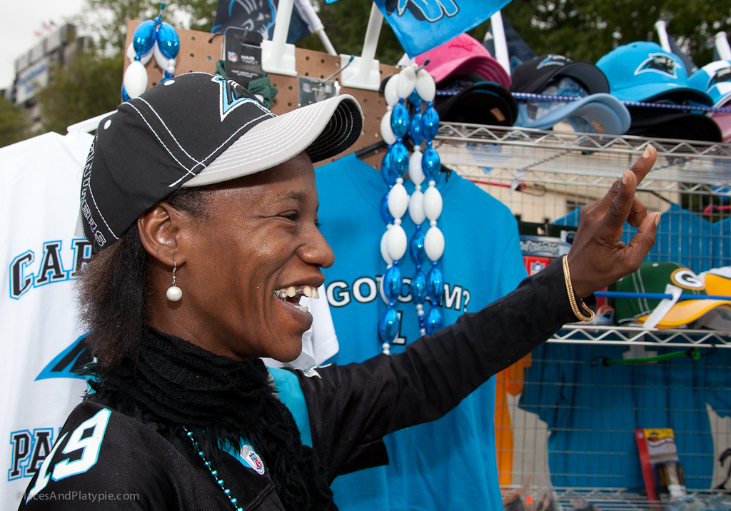 Passing horns honk for Panthers Blue! Go Panthers!