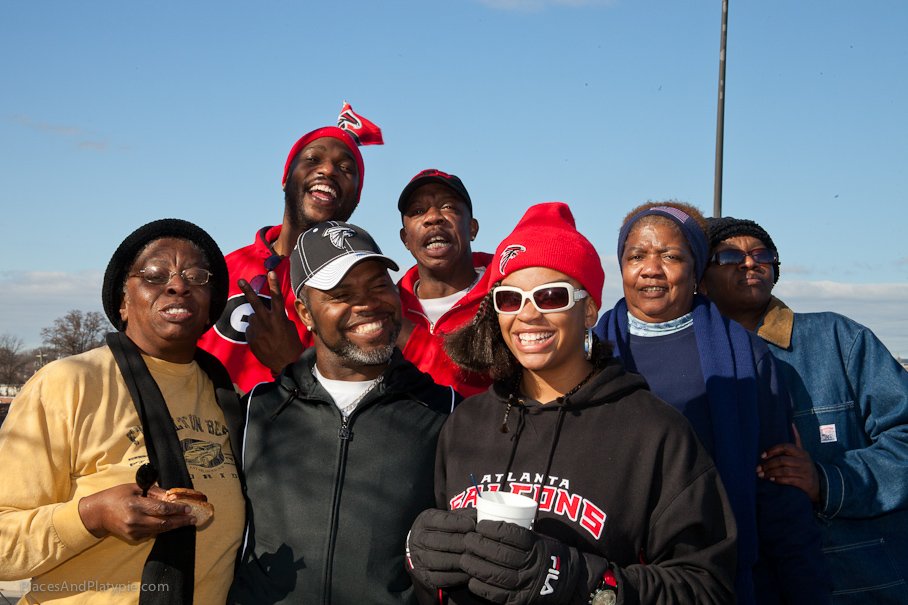 Generations standing up for their Birds!  Go Falcons!