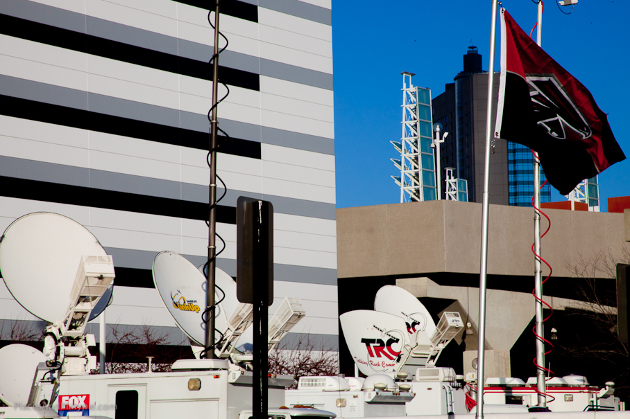 Bouquet of Satellite broadcast antennas!