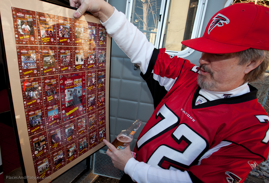 Tom Dunn was awarded as one of the Best Tailgators - One picked from each of the 31 Stadiums