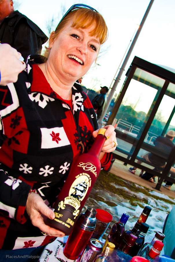 Honey, when you see RED, you've got the right bottle - and the right girl!