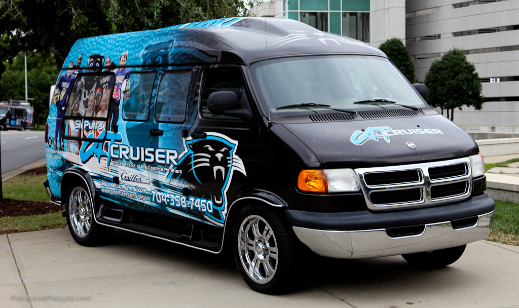 The first official Mascot vehicle we've seen - this is Sir Purr's CAT Cruiser!