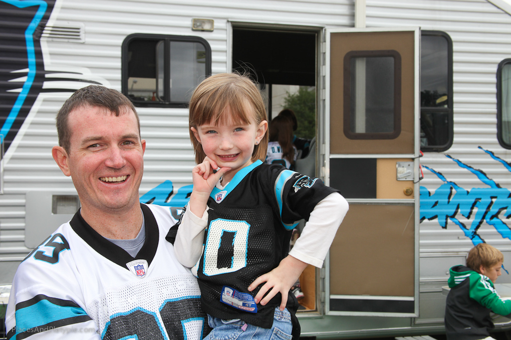 Tailgating with Daddy - lifelong great memories!