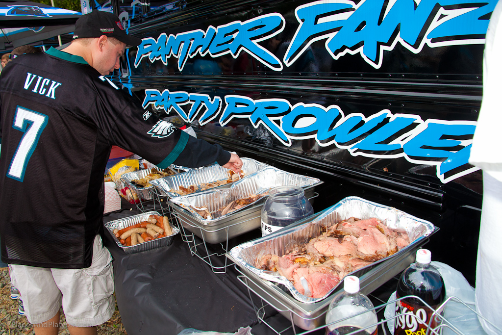 The Panther Fanz buffet is the best we've seen thanks to the amazing rotisserie work of the FANZ!