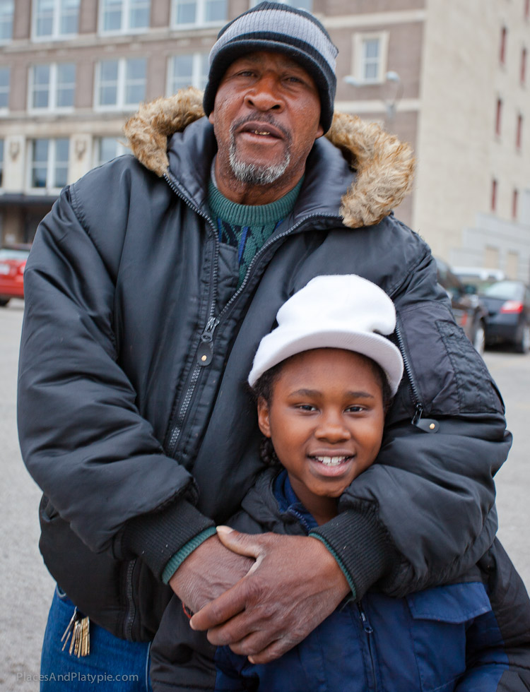 We met Robert who runs the Parking Lot on the north side of the Dome -young Anthony was enjoying a take-your-grandson-to-work day!