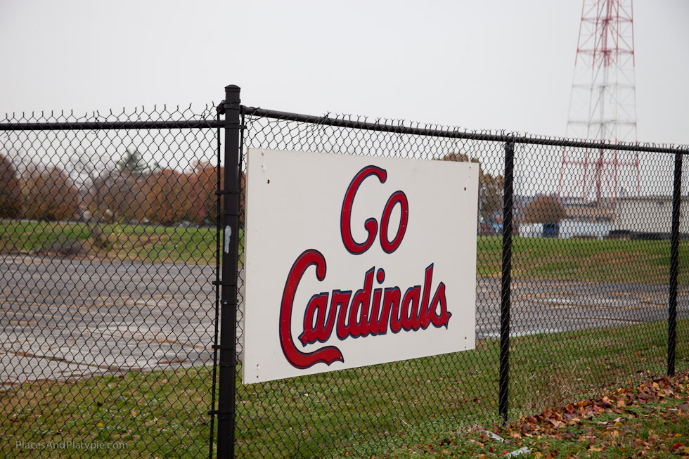 One of the few sports fan signs we saw in town… and for the BASEBALL team!!!