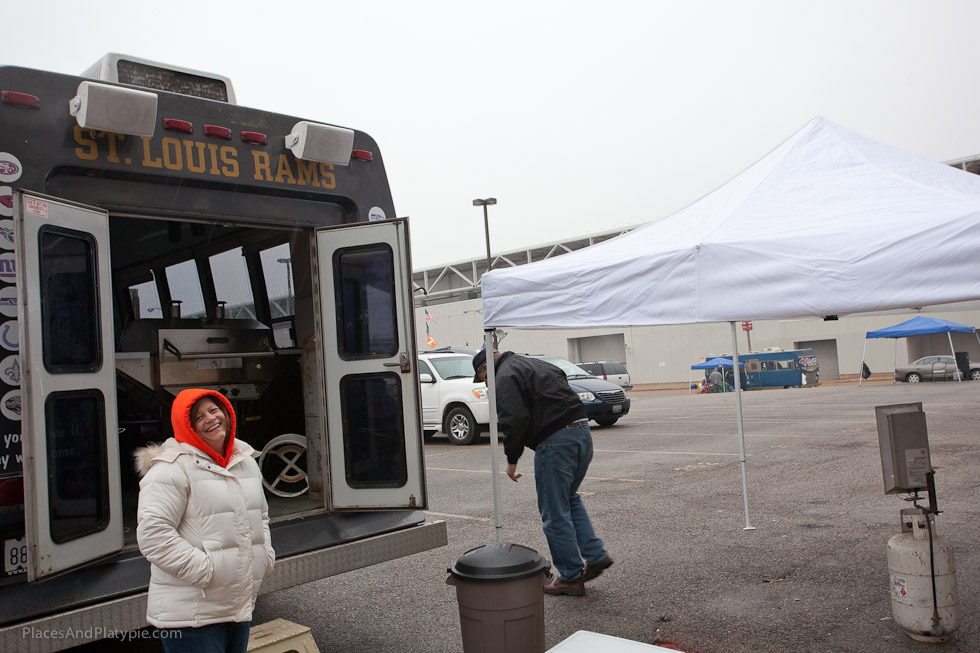 We do this no matter WHAT the weather - GO RAMS!