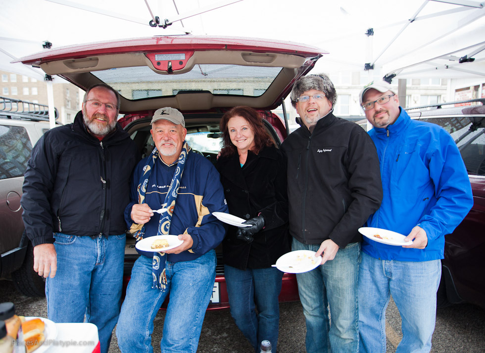 THAT's a great tailgating breakfast with great friends!