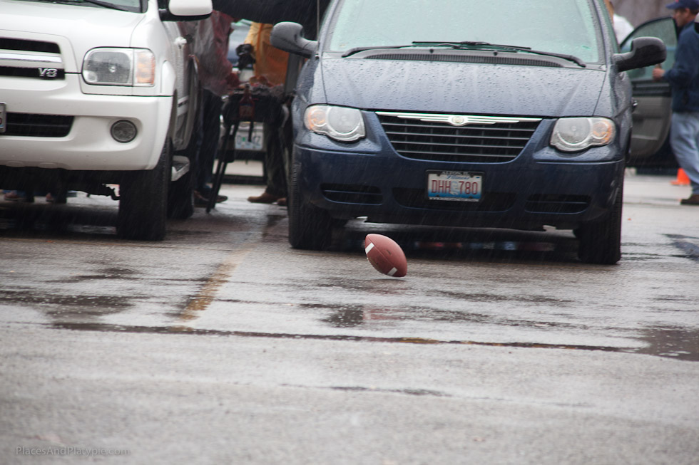 YOU go get it - it's RAINING! NO, YOU go get it!