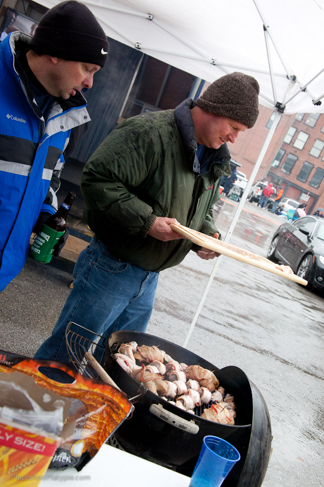 Well, the Bacon is clearly identifiable!  Smelled great!