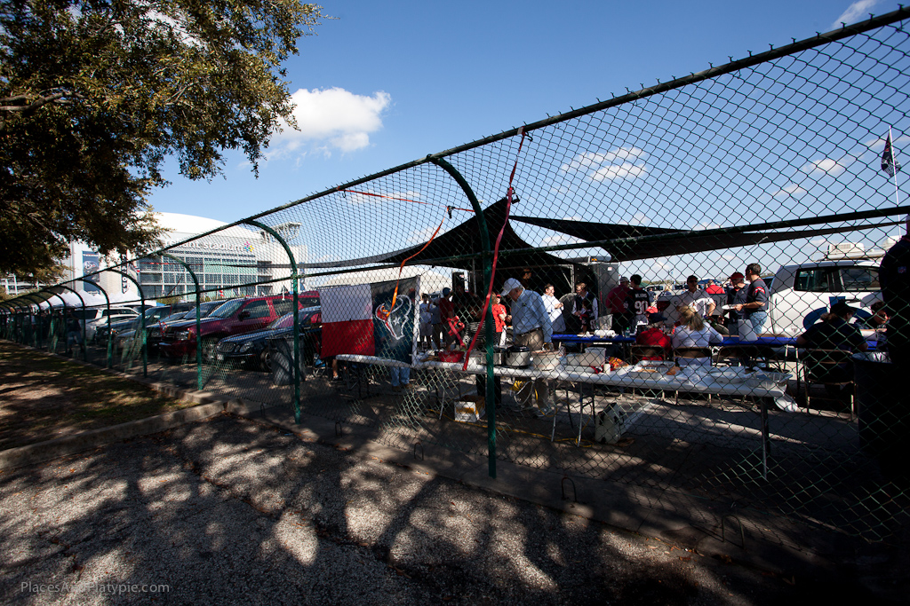 Hard to say who is fenced - looks like a prison yard!